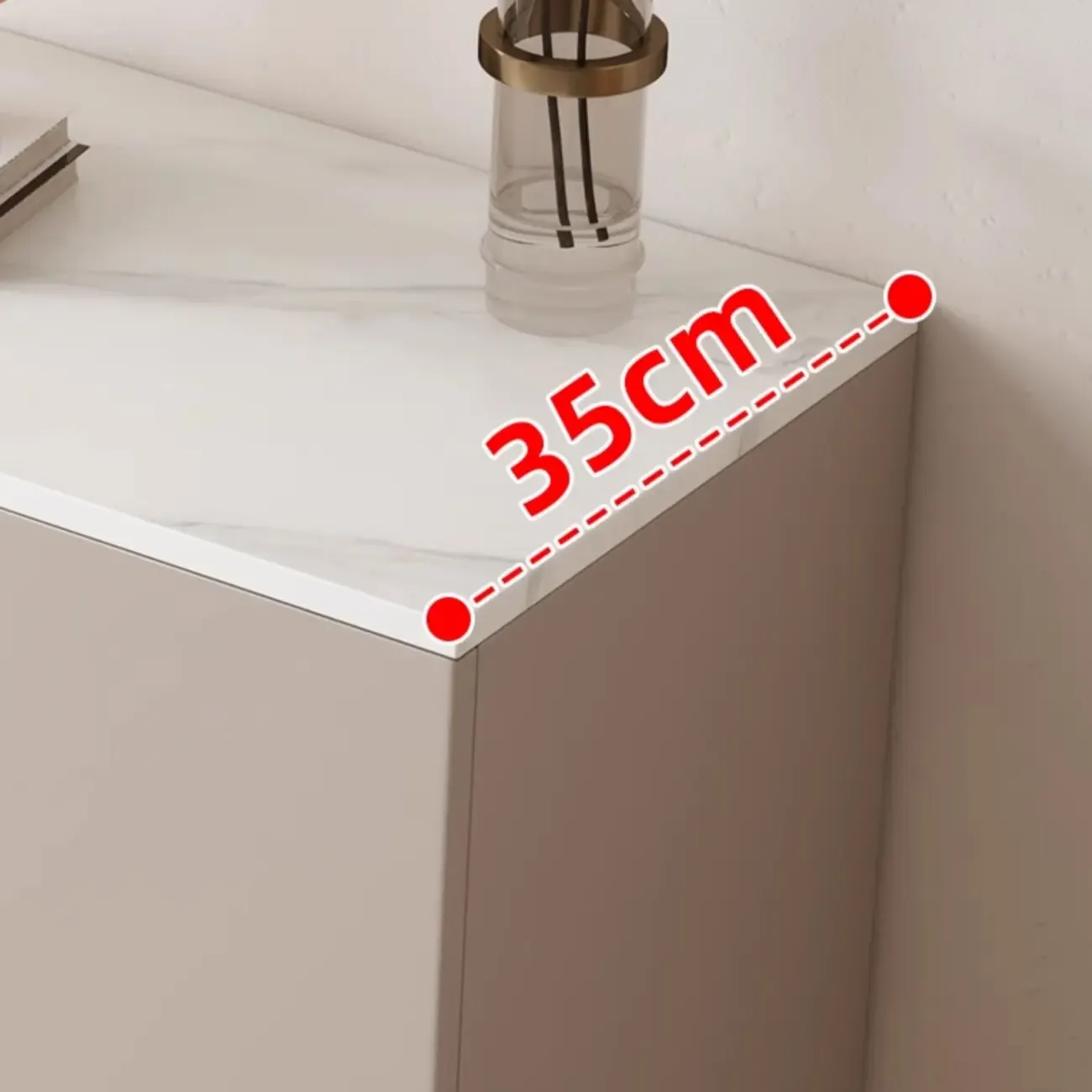 5-Tier Compact Modern Off-White Entryway Shoe Cabinet Image - 13