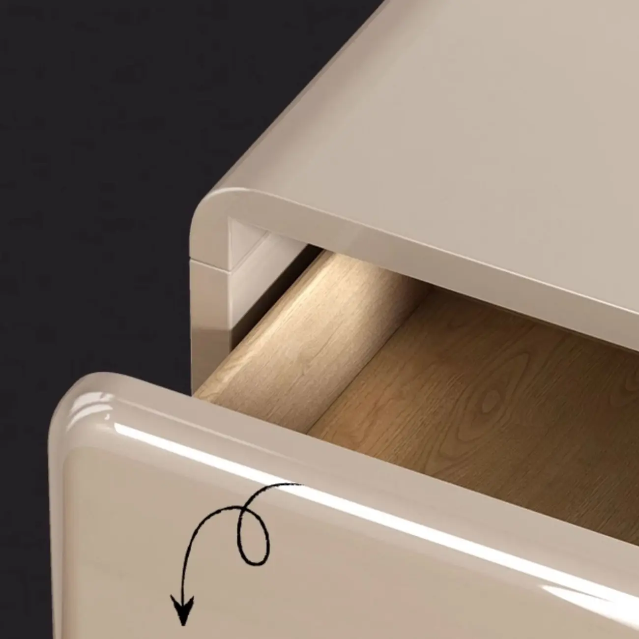 Cream White Wood Shoe Cabinet with Drawer for Entryway Image - 17 | homeyfad