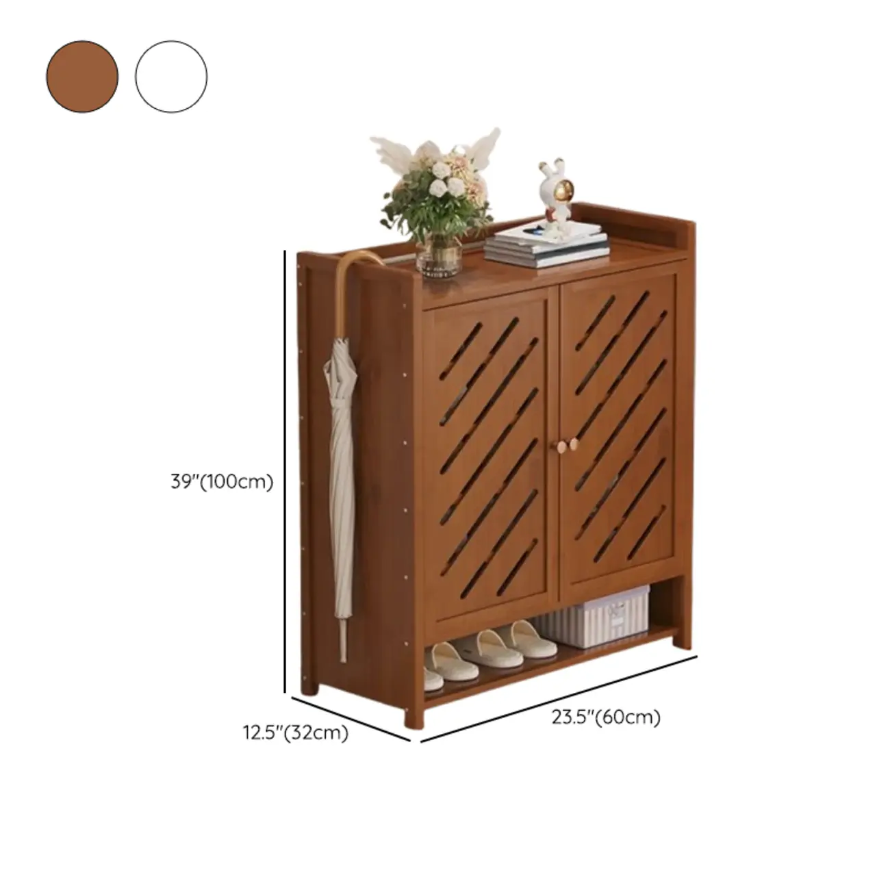 Adjustable Wooden Acrylic Door Multi-Layer Shoe Cabinet Image - 27 | homeyfad