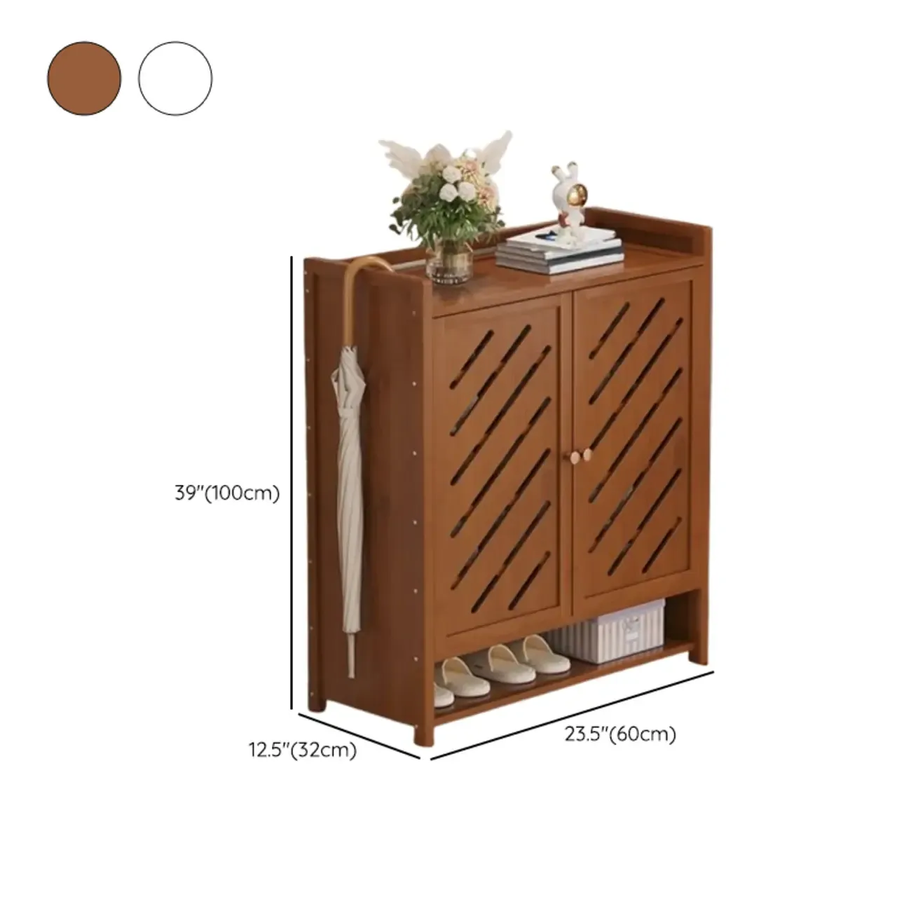 Adjustable Wooden Acrylic Door Multi-Layer Shoe Cabinet Image - 27