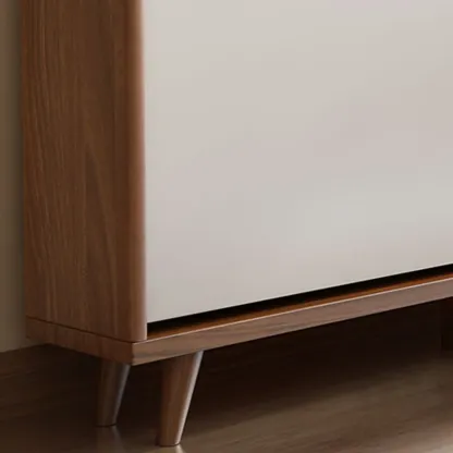 3-Tier Drop-Front Wood Entryway Shoe Storage Image - 15