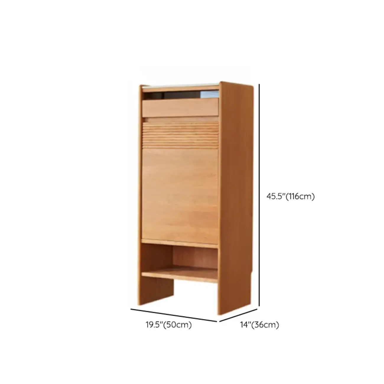 Entryway Cherry Solid Wood Shoe Organizer Cabinet #size | homeyfad