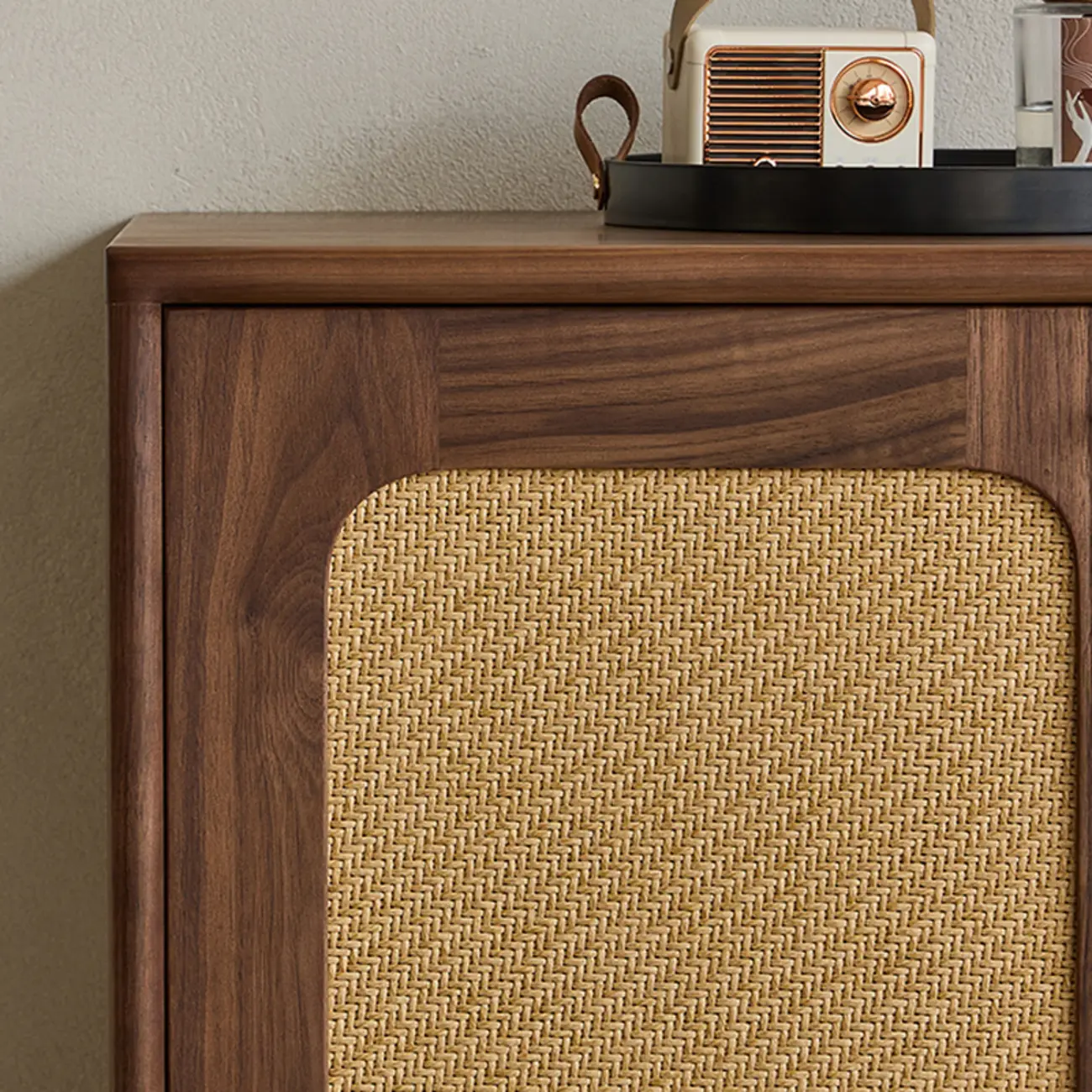 Bohemian Brown Solid Wood Entryway Shoe Cabinet Image - 11 | homeyfad