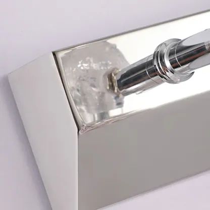 Glam Dome Vanity Light with Stainless Glass Shades Image - 17