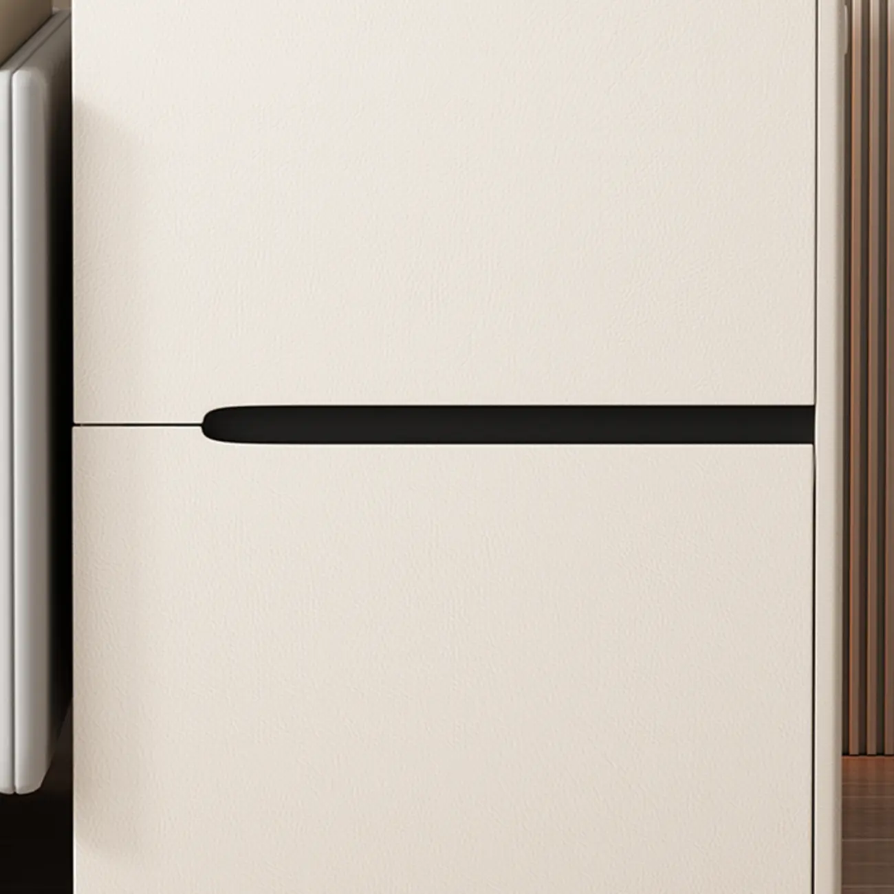 Mobile Rectangular Plastic Top End Table with Storage Drawers Image - 8 | homeyfad