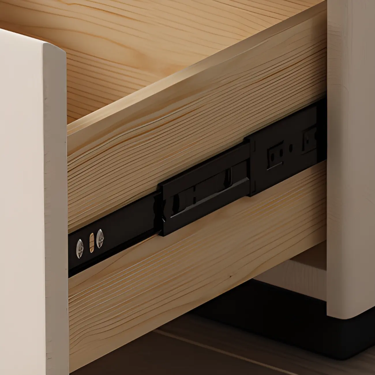 Mobile Rectangular Plastic Top End Table with Storage Drawers Image - 11 | homeyfad