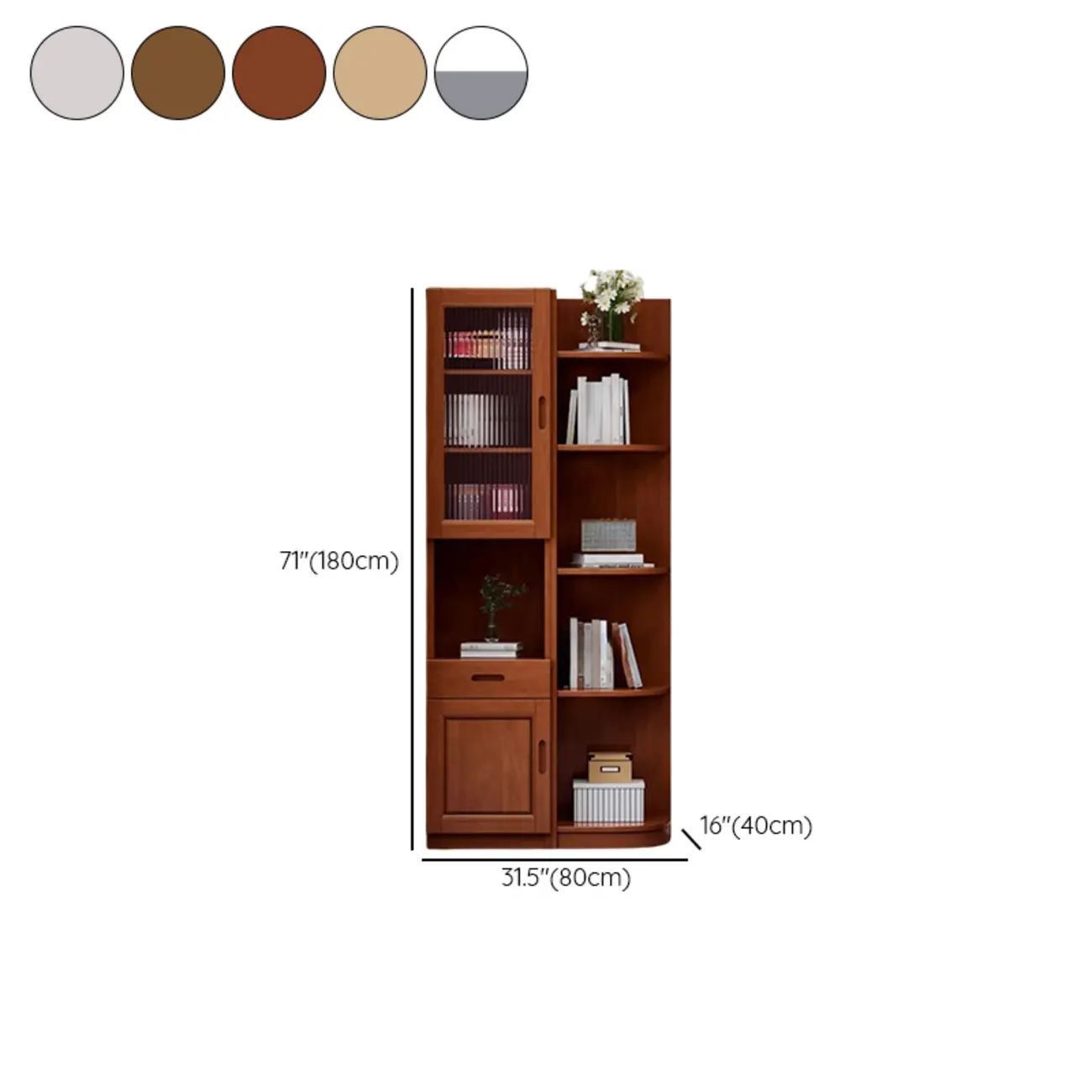 Modern Brown Wooden Utility Cabinet for Living Room #size | homeyfad