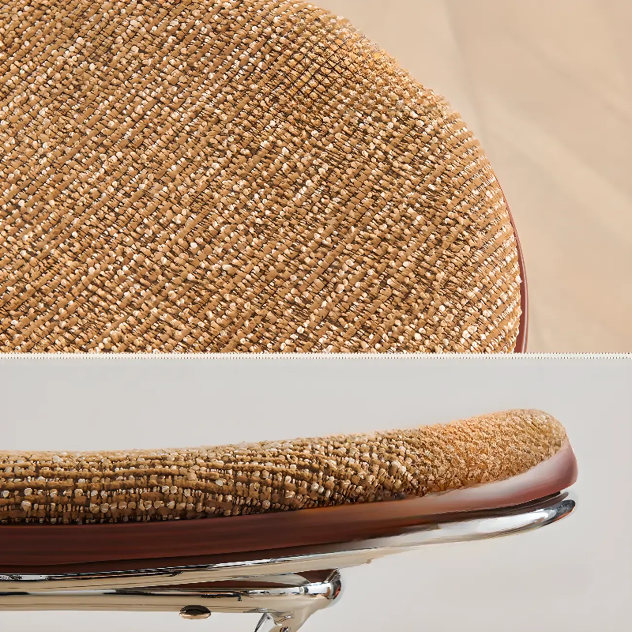 Adjustable Metal Frame Knitting Cushion Backless Bar Stool Image - 5