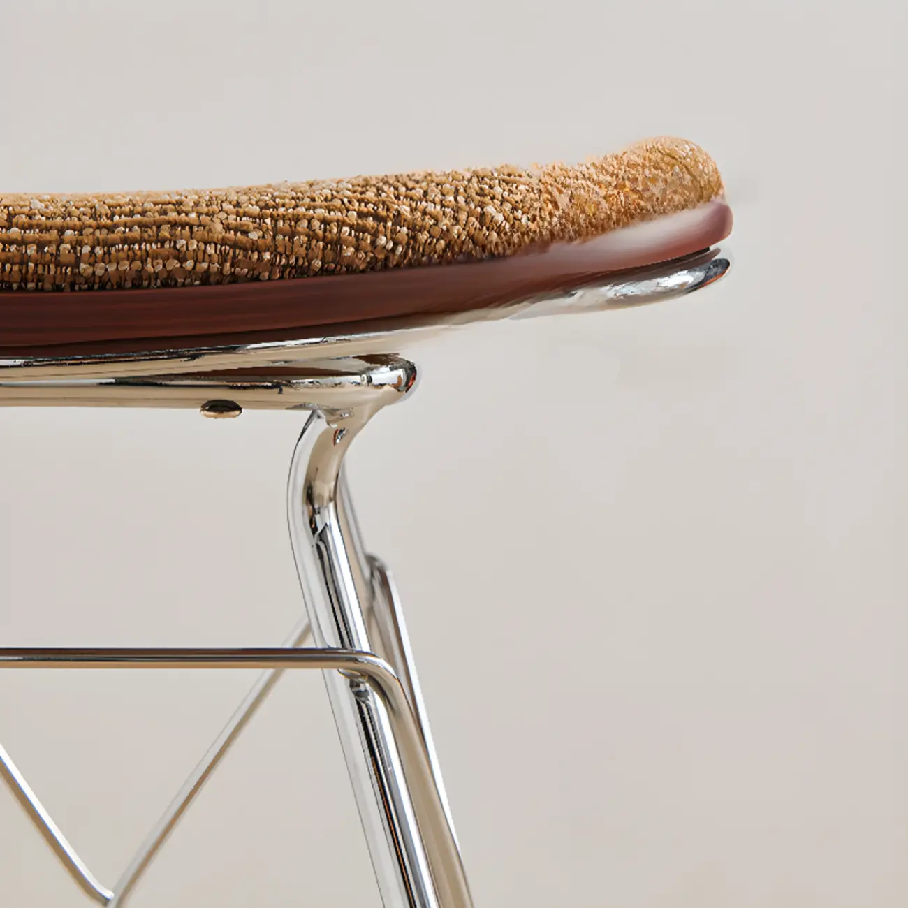 Adjustable Metal Frame Knitting Cushion Backless Bar Stool Image - 7 | homeyfad