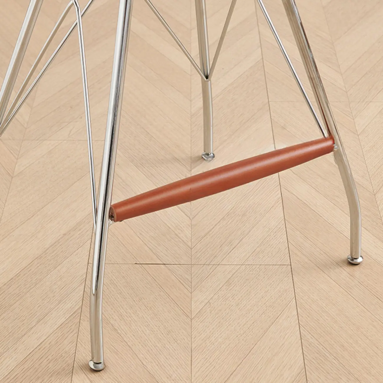 Adjustable Metal Frame Knitting Cushion Backless Bar Stool Image - 9 | homeyfad