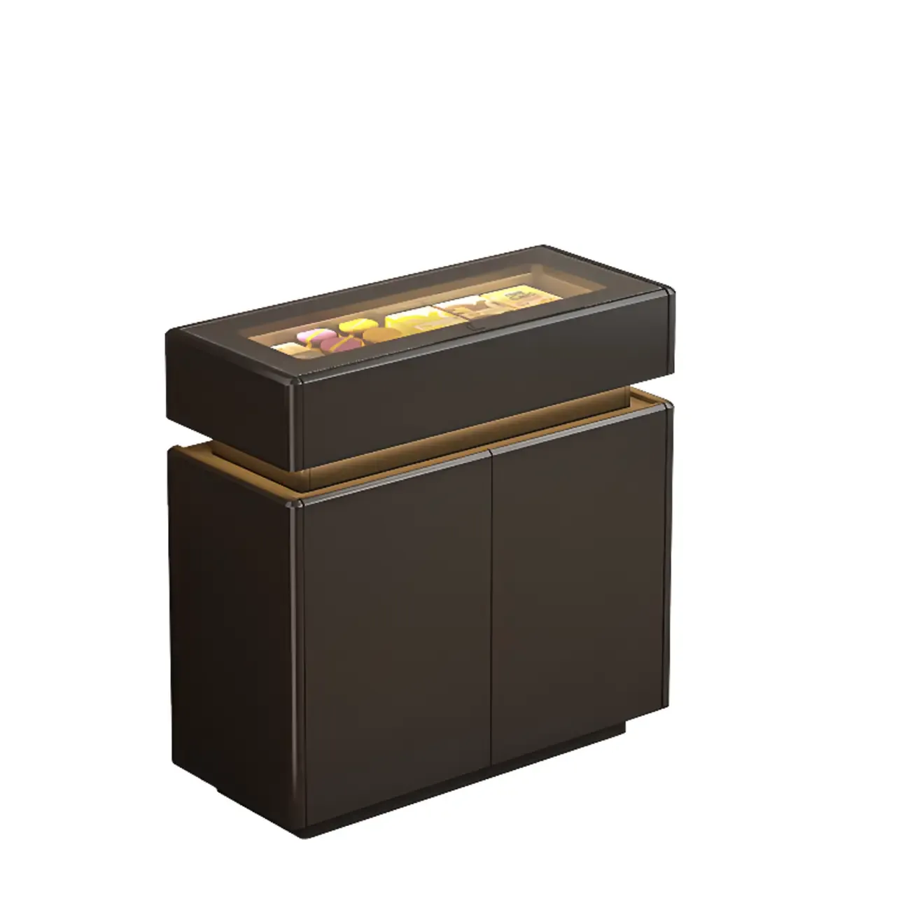 Modern Black Sideboard with LED Lights and Drawers | HomeyFad