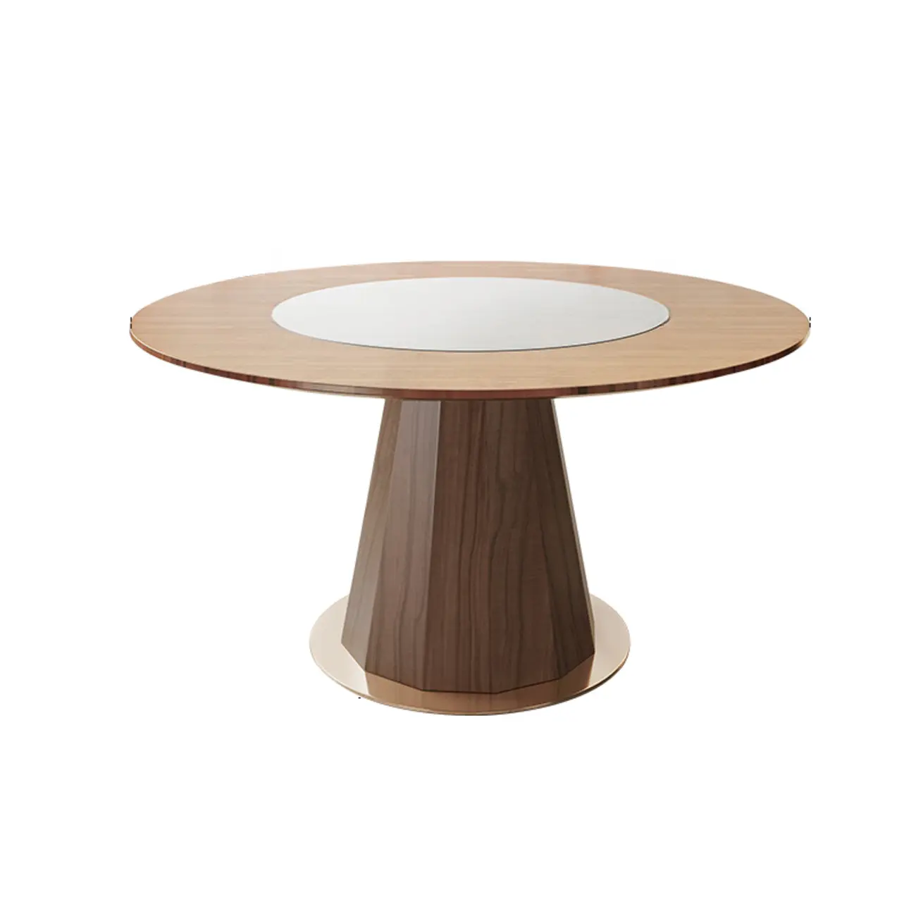 Modern Wood Round Dining Table Image - 5 | homeyfad
