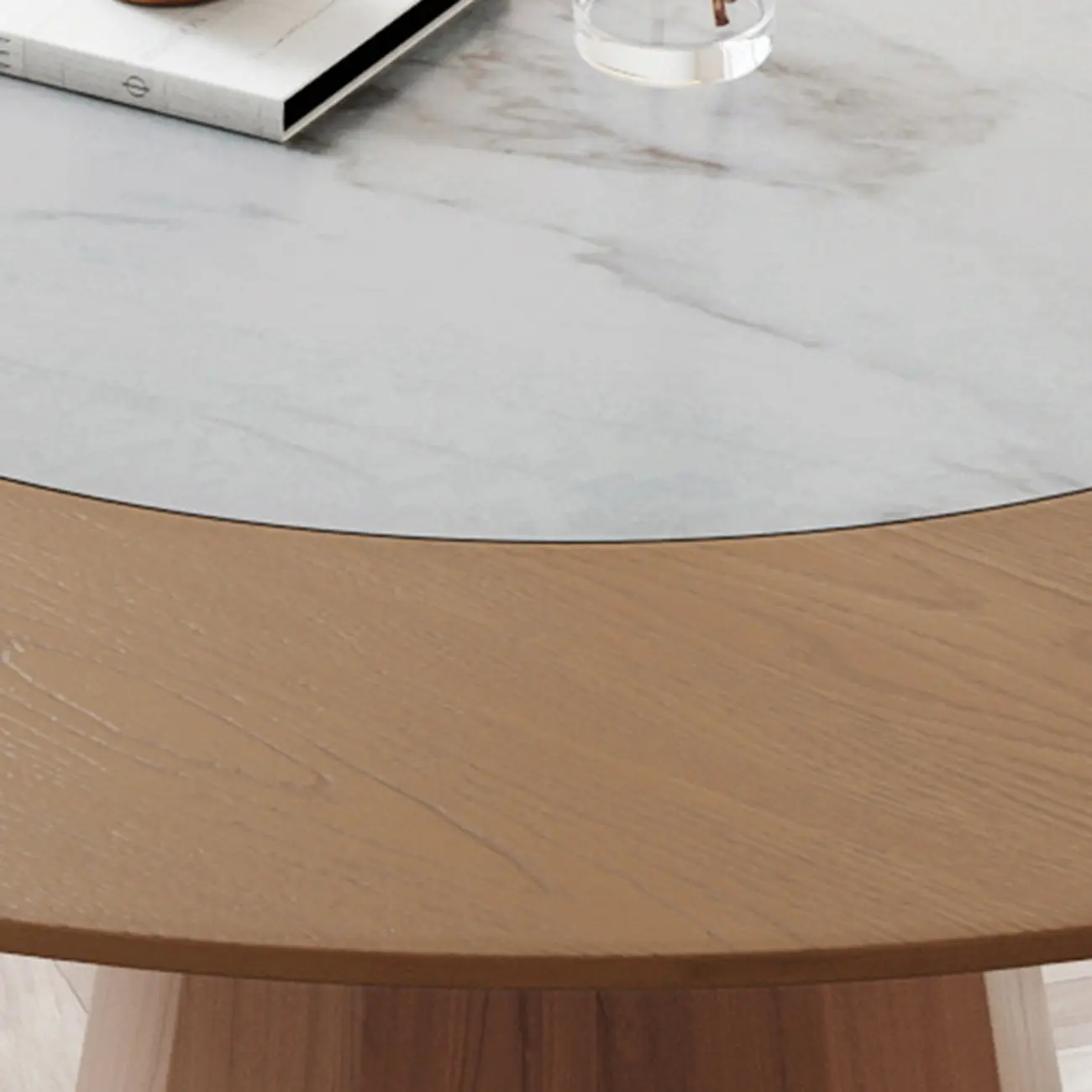 Modern Wood Round Dining Table Image - 9 | homeyfad
