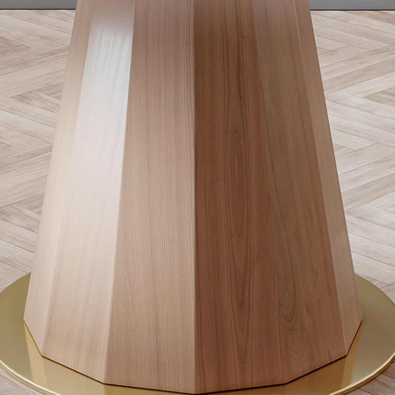 Modern Wood Round Dining Table Image - 10 | homeyfad