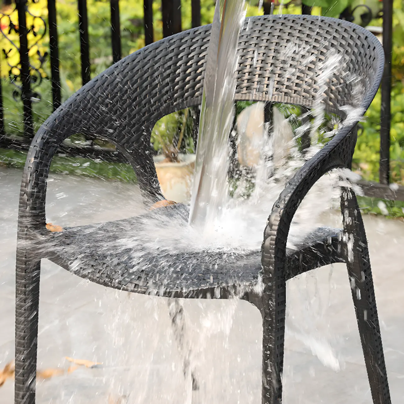 3 Piece Set UV-proof Metal Outdoor Dining Set Image - 6 | homeyfad