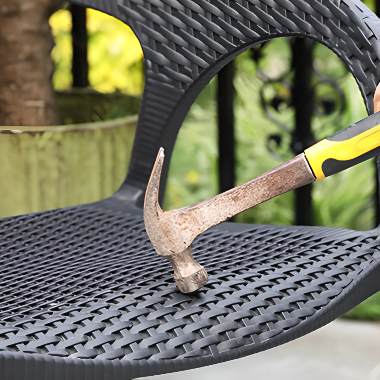 3 Piece Set UV-proof Metal Outdoor Dining Set Image - 8 | homeyfad