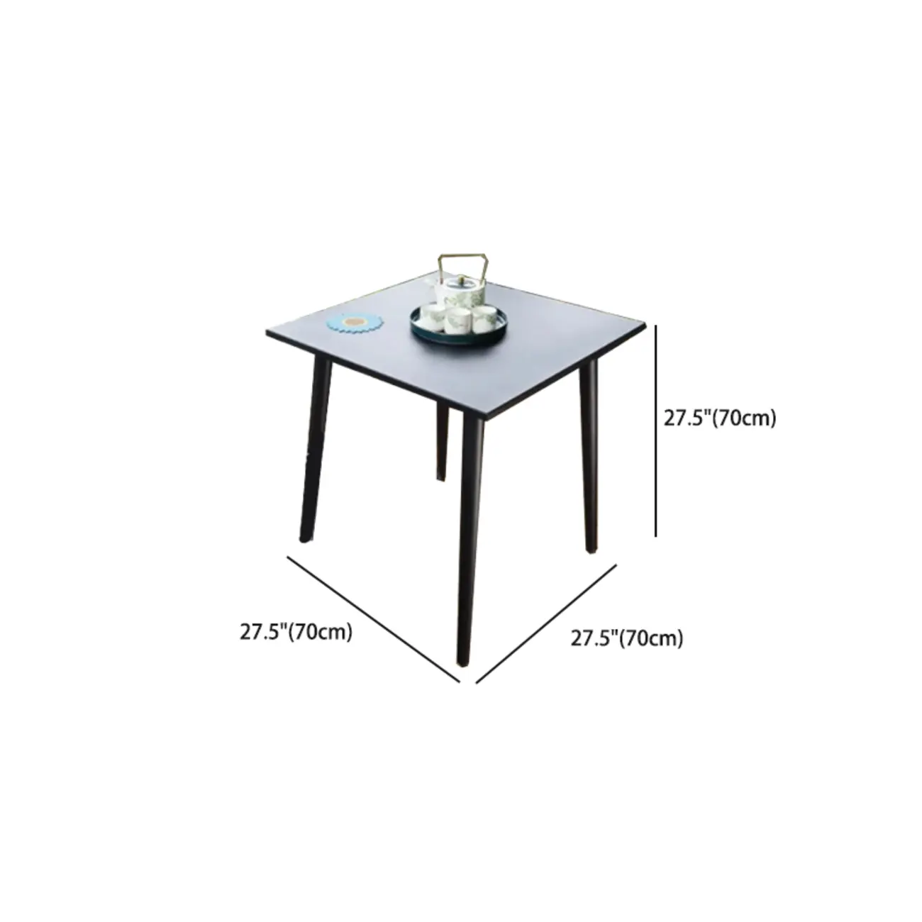 3 Piece Set UV-proof Metal Outdoor Dining Set Image - 30 | homeyfad