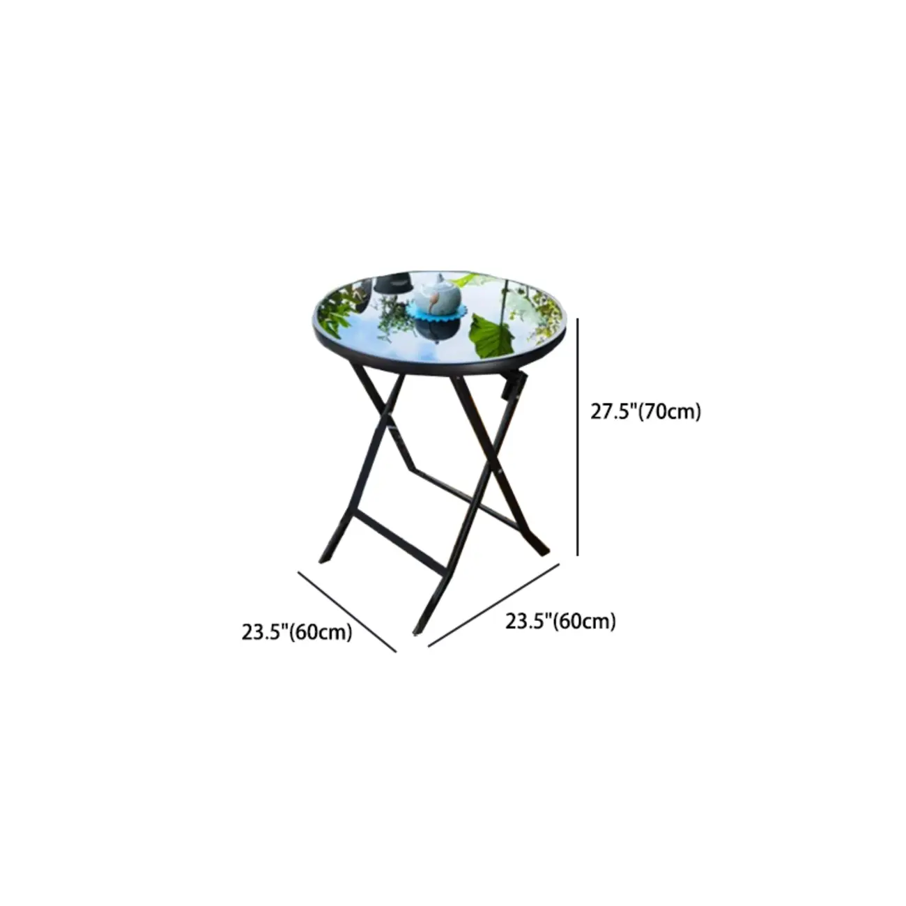 3 Piece Set UV-proof Metal Outdoor Dining Set Image - 37 | homeyfad