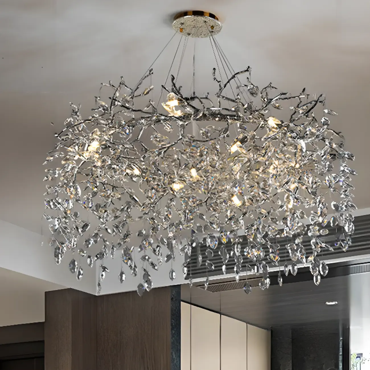 Modern Crystal Branch Chandelier for Living Room Image - 2