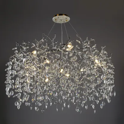 Modern Crystal Branch Chandelier for Living Room Image - 4