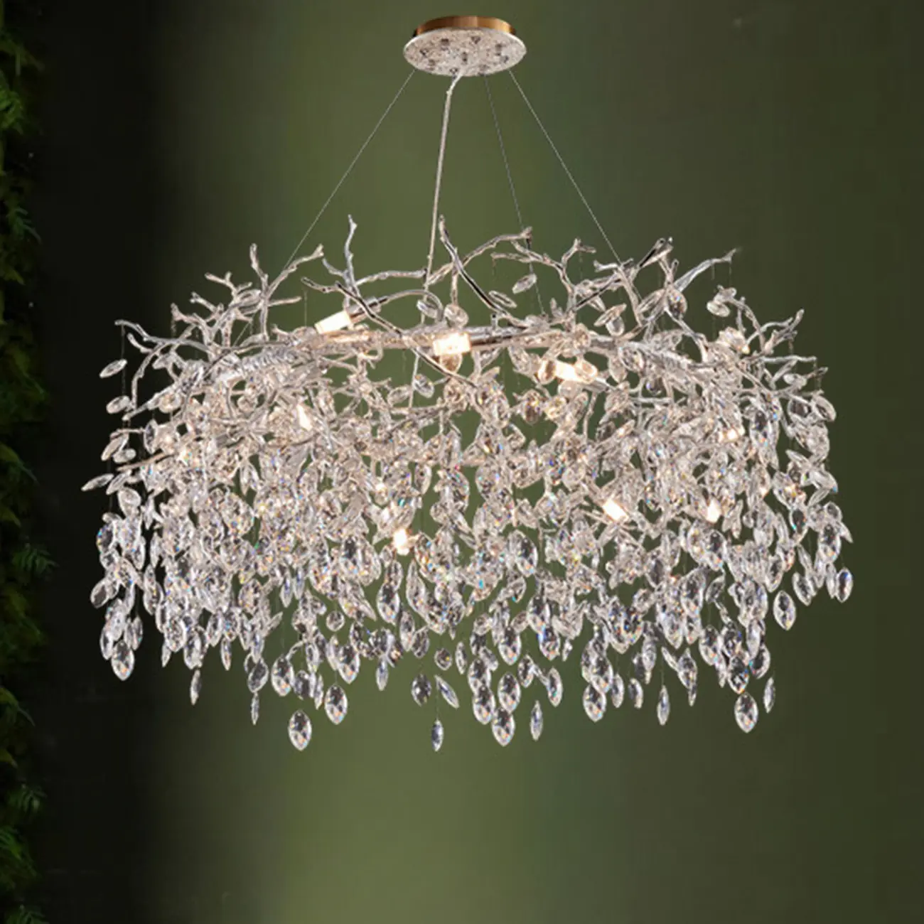 Modern Crystal Branch Chandelier for Living Room Image - 6 | homeyfad