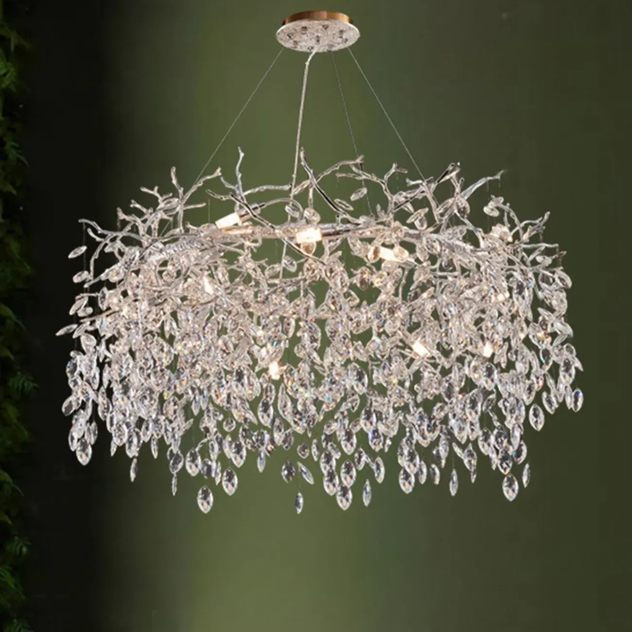 Modern Crystal Branch Chandelier for Living Room Image - 6