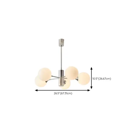 Modern Globe Metal Chandelier for Living Room #size