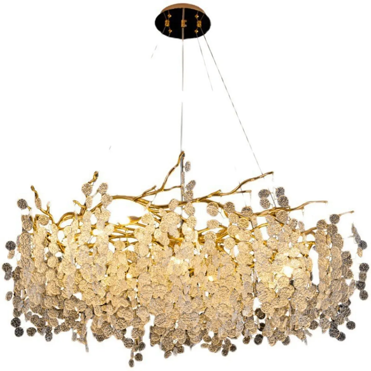 Luxury Crystal Branch Chandelier for Living Room Image - 7 | homeyfad