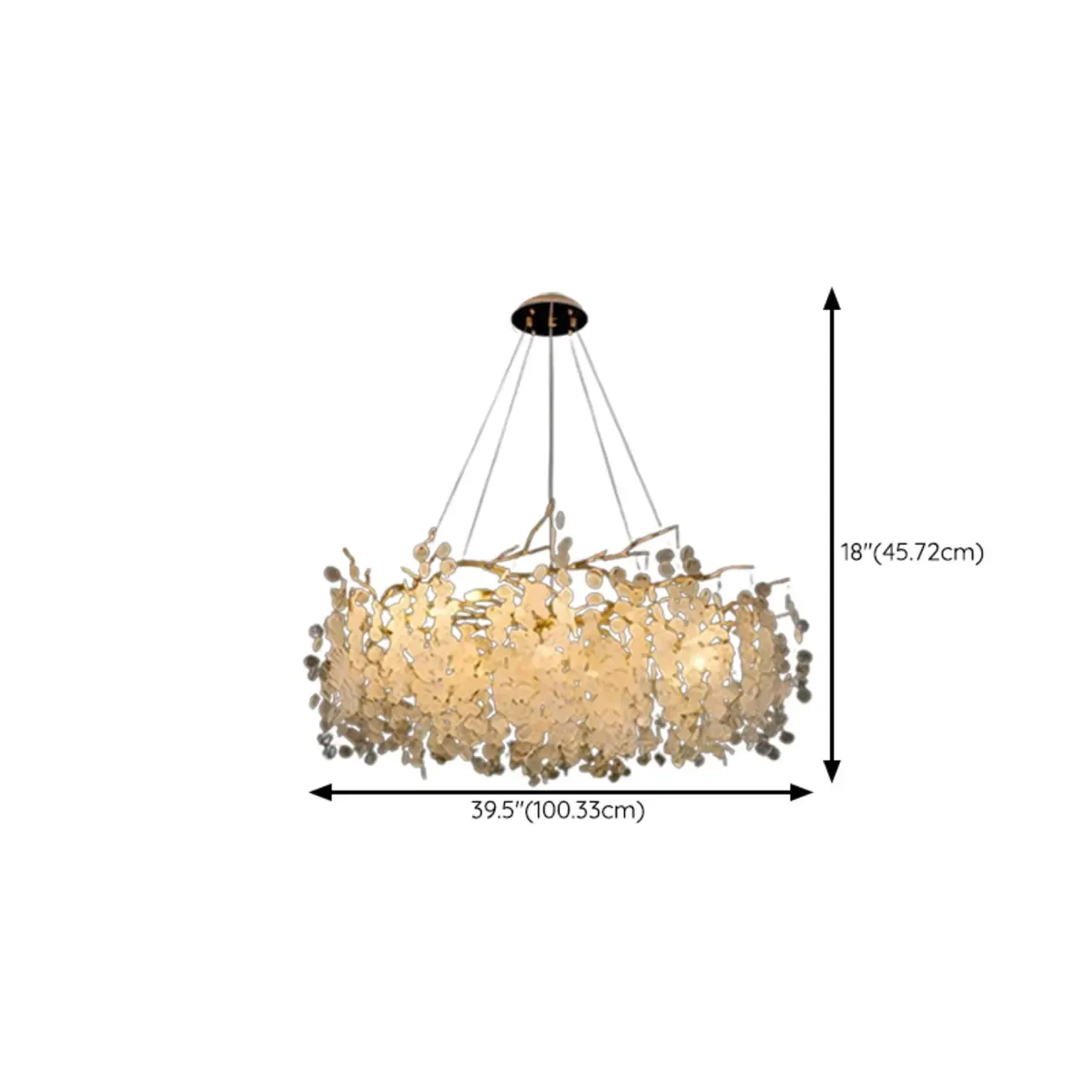 Luxury Crystal Branch Chandelier for Living Room Image - 11