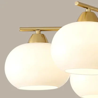 Modern Flush Mount Metal Chandelier for Dining Room Image - 10