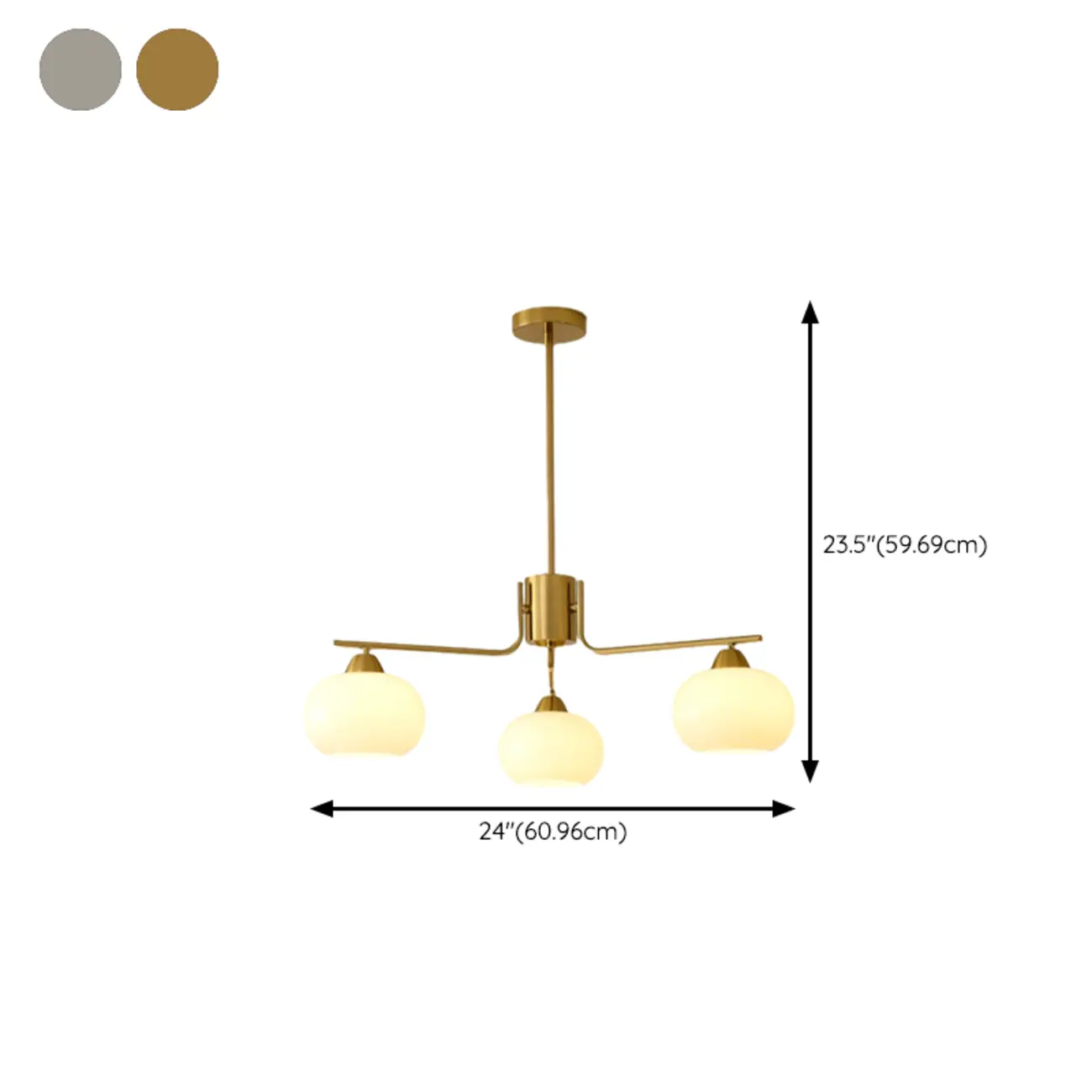 Modern Flush Mount Metal Chandelier for Dining Room Image - 14 | homeyfad