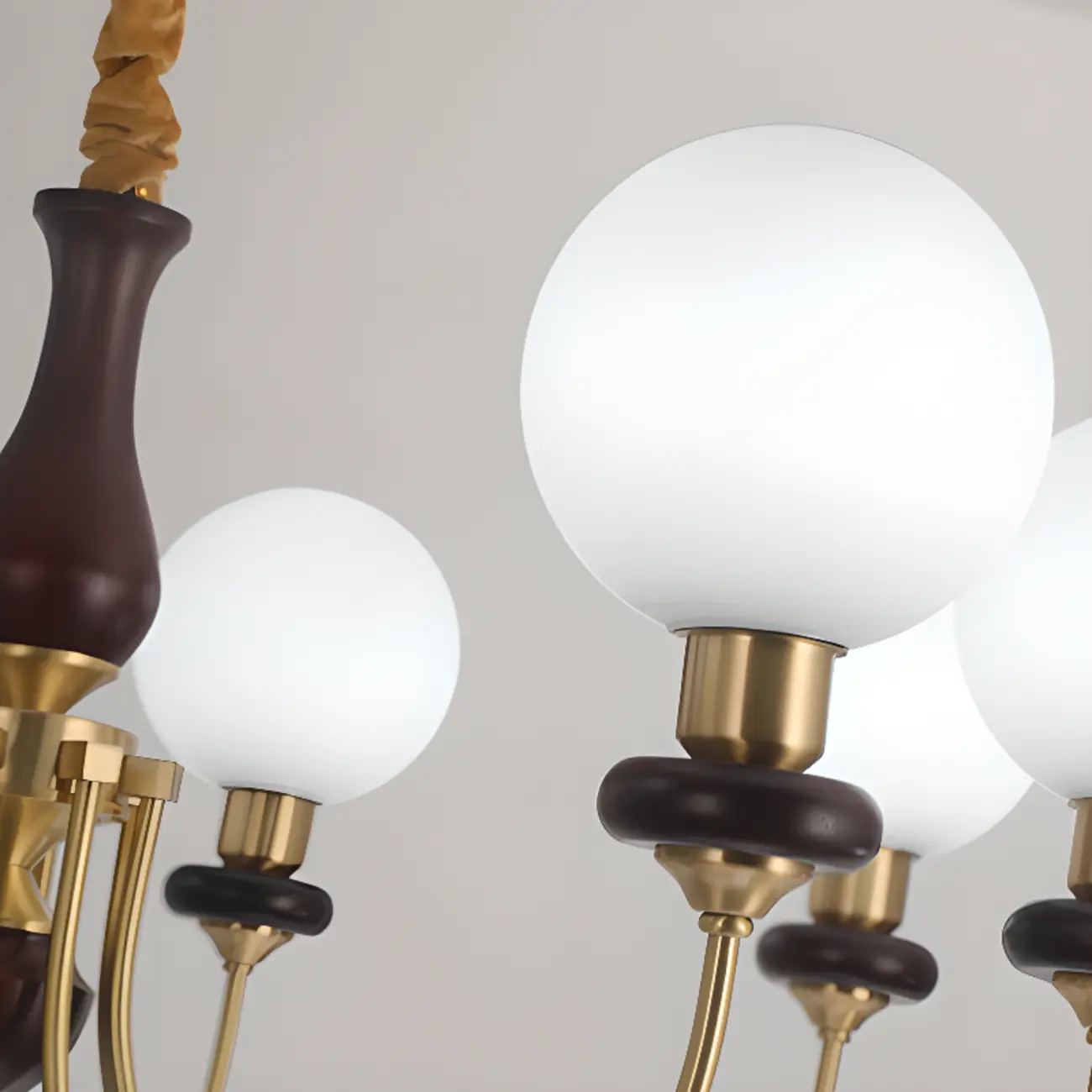 Black Glass Globe Modern Linear Chandelier Image - 9 | homeyfad