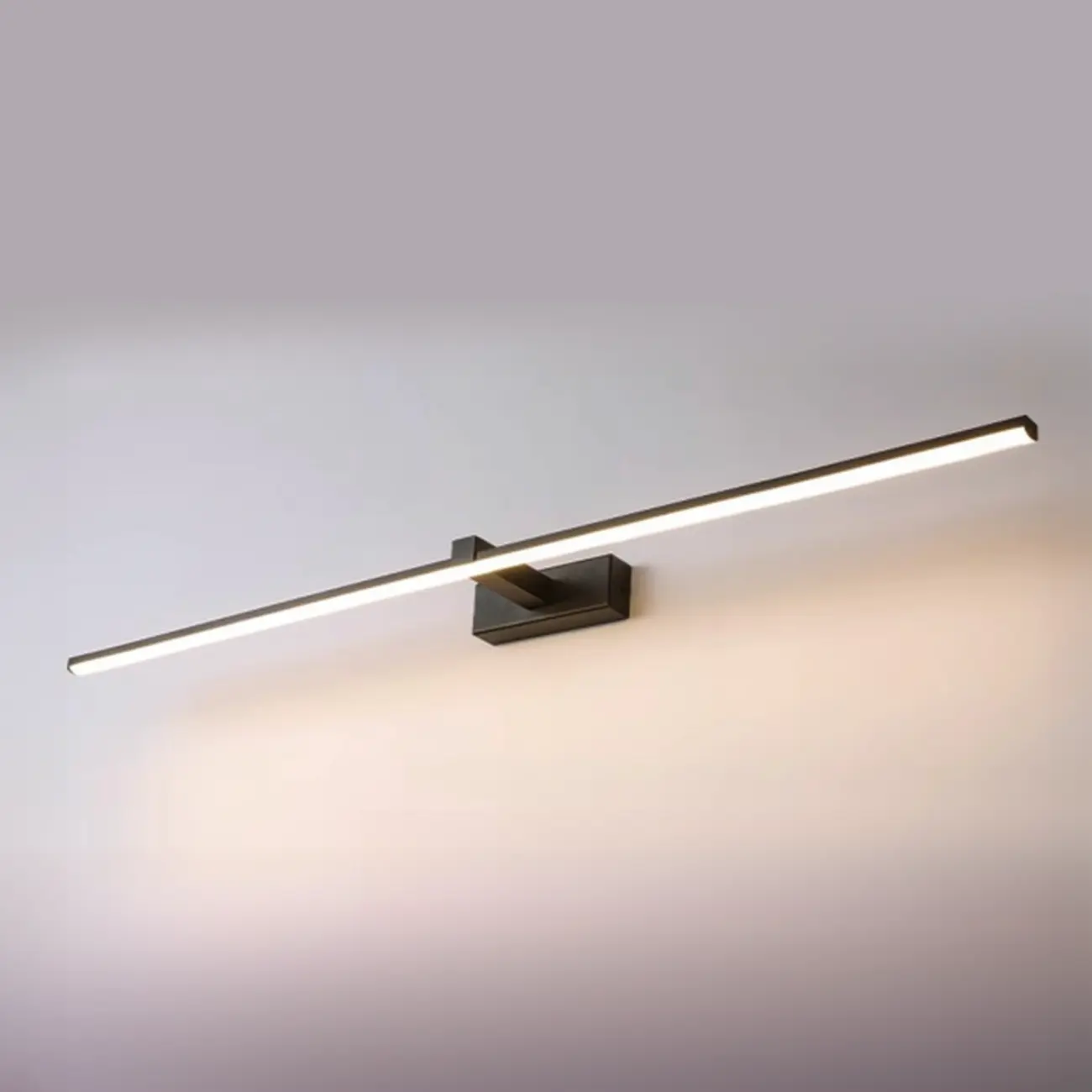 Minimalistic Long Linear LED Vanity Light with Natural Light Image - 5 | homeyfad