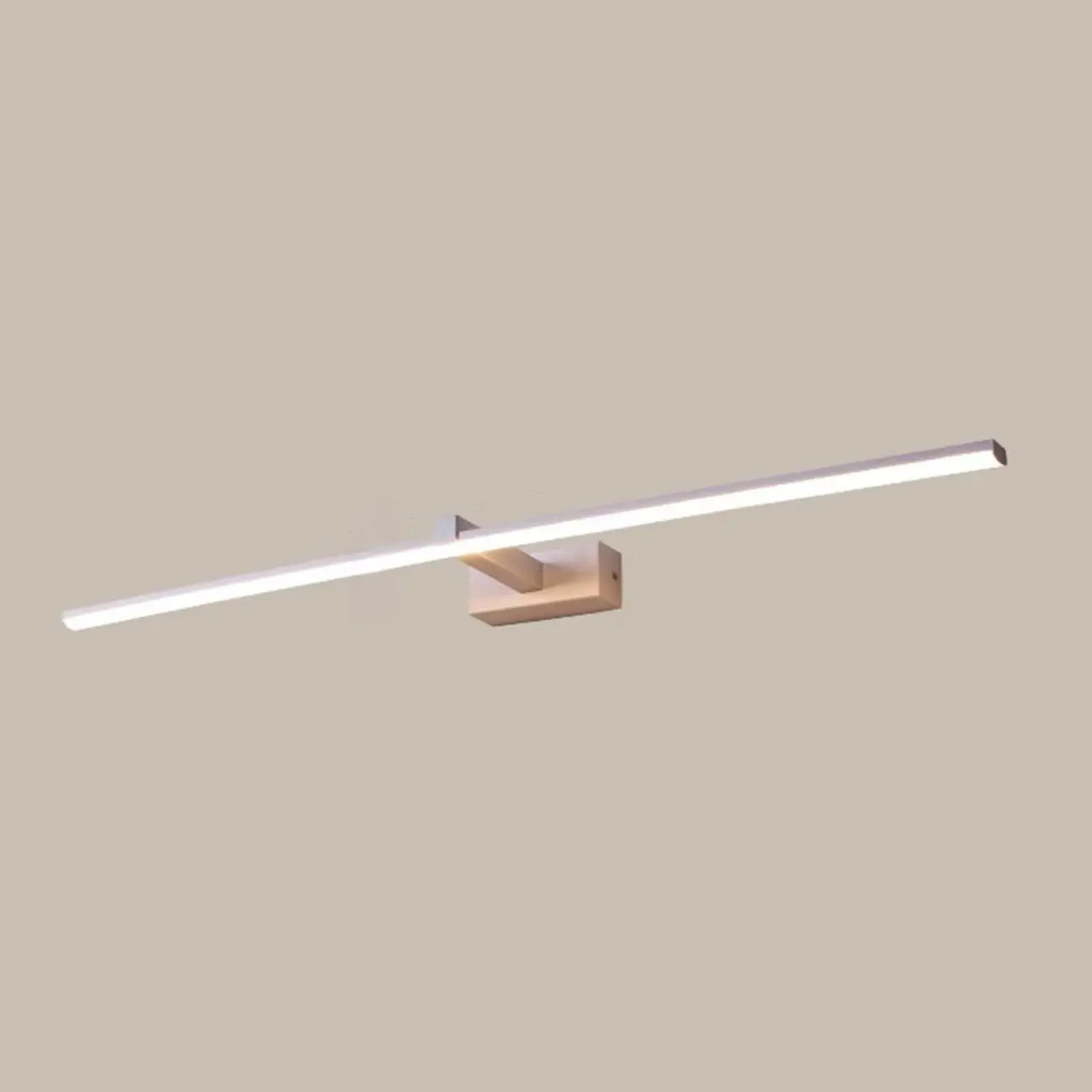 Minimalistic Long Linear LED Vanity Light with Natural Light Image - 8 | homeyfad