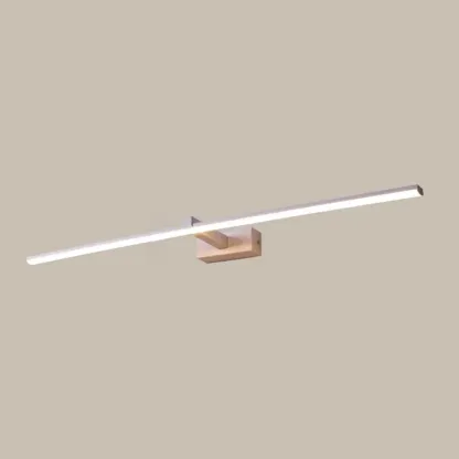 Minimalistic Long Linear LED Vanity Light with Natural Light Image - 8