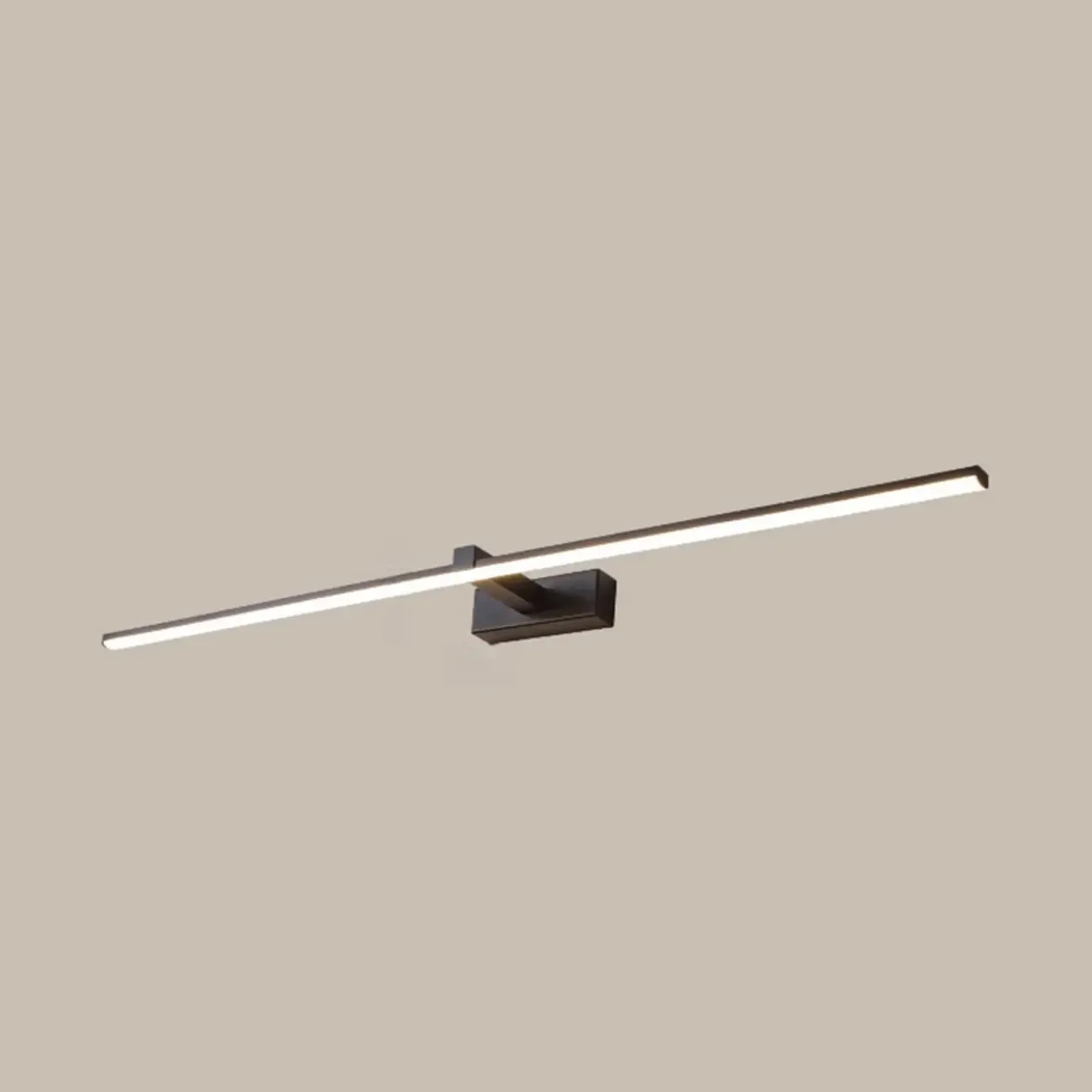 Minimalistic Long Linear LED Vanity Light with Natural Light Image - 12