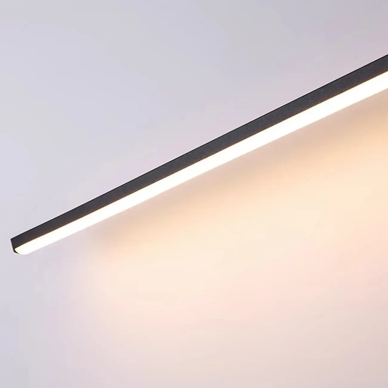 Minimalistic Long Linear LED Vanity Light with Natural Light Image - 14