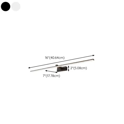 Minimalistic Long Linear LED Vanity Light with Natural Light #size