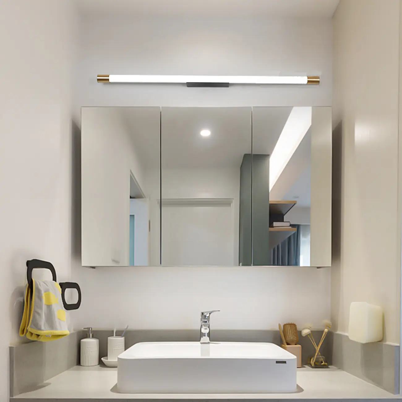 Minimalist  Cylinder LED Vanity Light with PMMA Cover Image - 2 | homeyfad