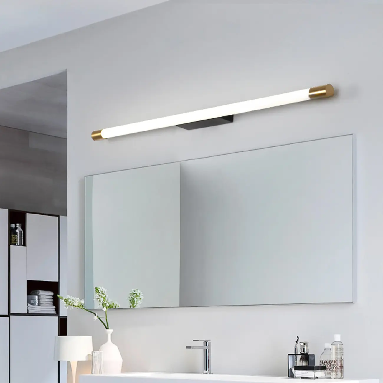 Minimalist  Cylinder LED Vanity Light with PMMA Cover Image - 3 | homeyfad