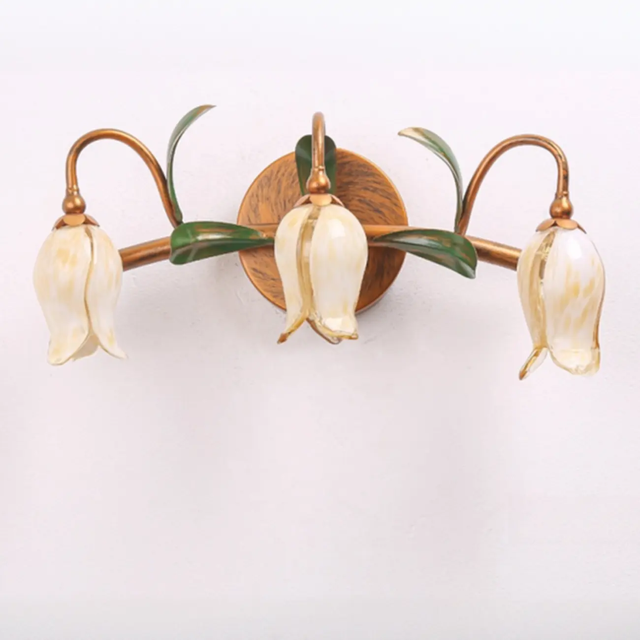 Vintage Brass Arc Flower Shape Vanity Light for Bathroom Use | homeyfad