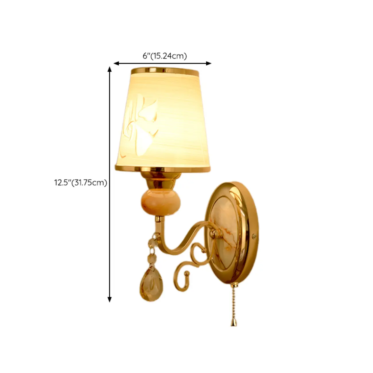 Modern Geometric Gold Wall Light with Crystal Accents Image - 17 | homeyfad