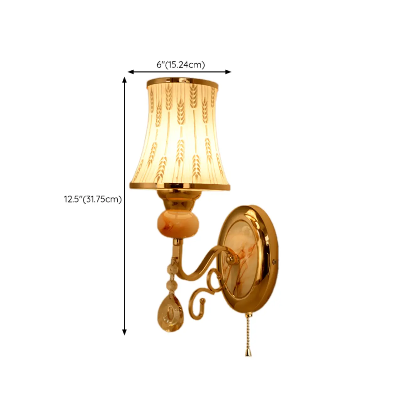 Modern Geometric Gold Wall Light with Crystal Accents Image - 19 | homeyfad