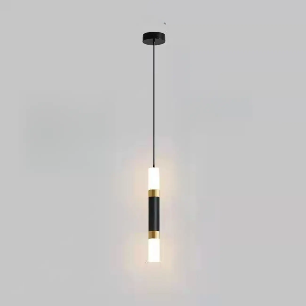 Metal Cone Warm LED Bedroom Pendant Light Adjustable Image - 5 | homeyfad