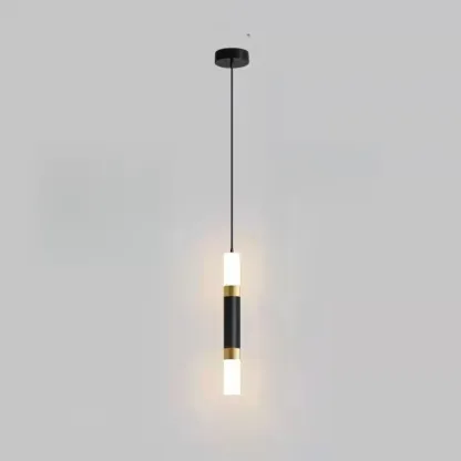 Metal Cone Warm LED Bedroom Pendant Light Adjustable Image - 5