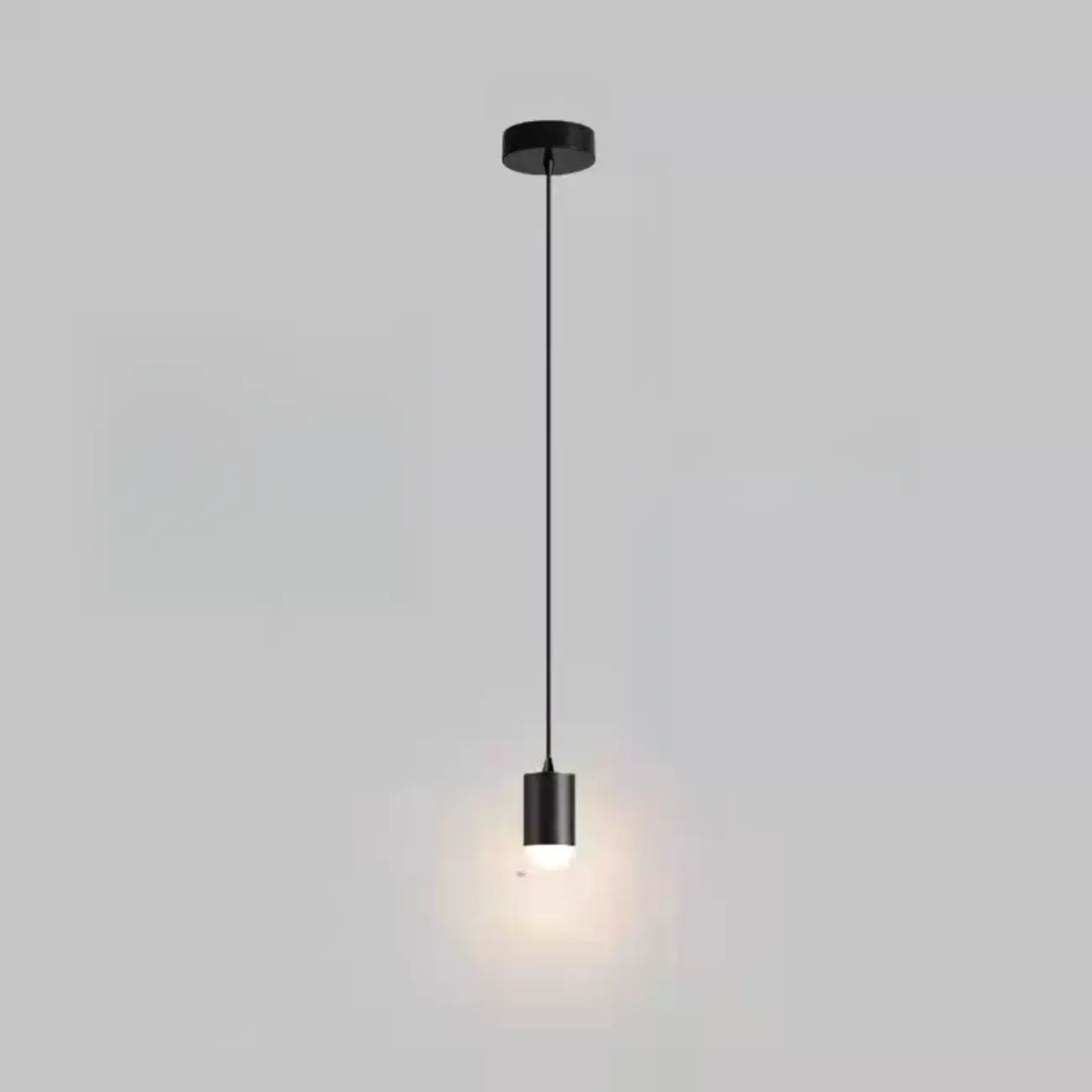 Metal Cone Warm LED Bedroom Pendant Light Adjustable Image - 7