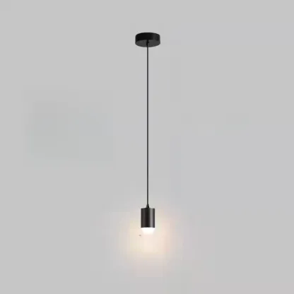 Metal Cone Warm LED Bedroom Pendant Light Adjustable Image - 7