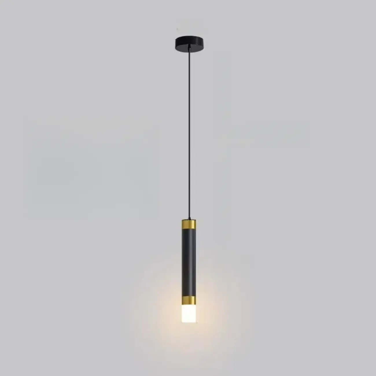 Metal Cone Warm LED Bedroom Pendant Light Adjustable Image - 10