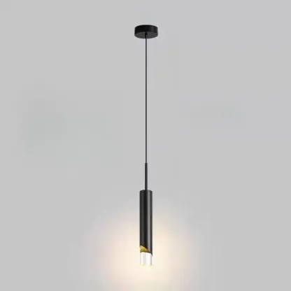 Metal Cone Warm LED Bedroom Pendant Light Adjustable Image - 12