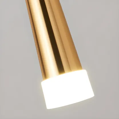 Metal Cone Warm LED Bedroom Pendant Light Adjustable Image - 14